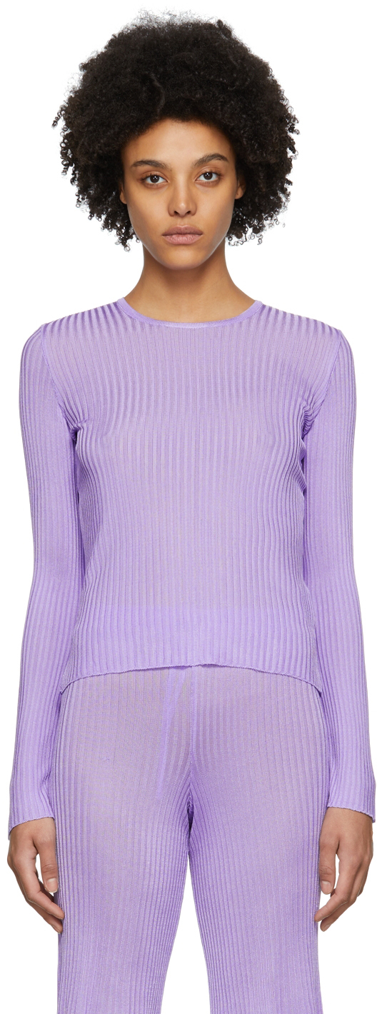 Marques Almeida Purple Viscose Sweatshirt
