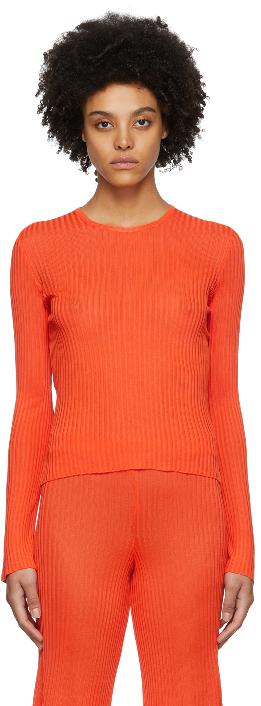 Marques Almeida Orange Viscose Sweatshirt
