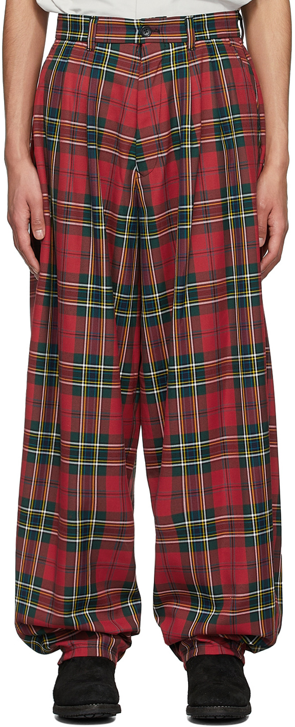 KIDILL Red Polyester Trousers