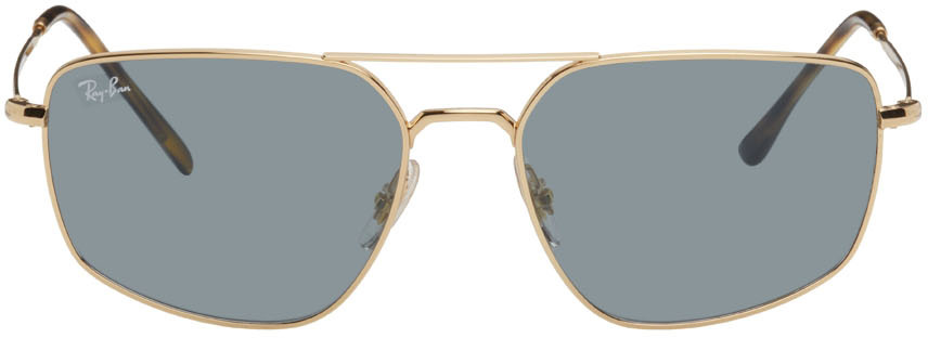 Ray-Ban Gold Steel Sunglasses