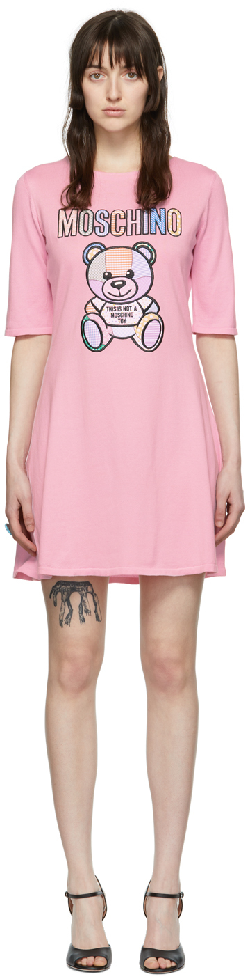Moschino Pink Cotton Mini Dress