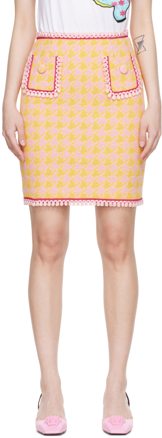 Moschino Pink Cotton Mini Skirt