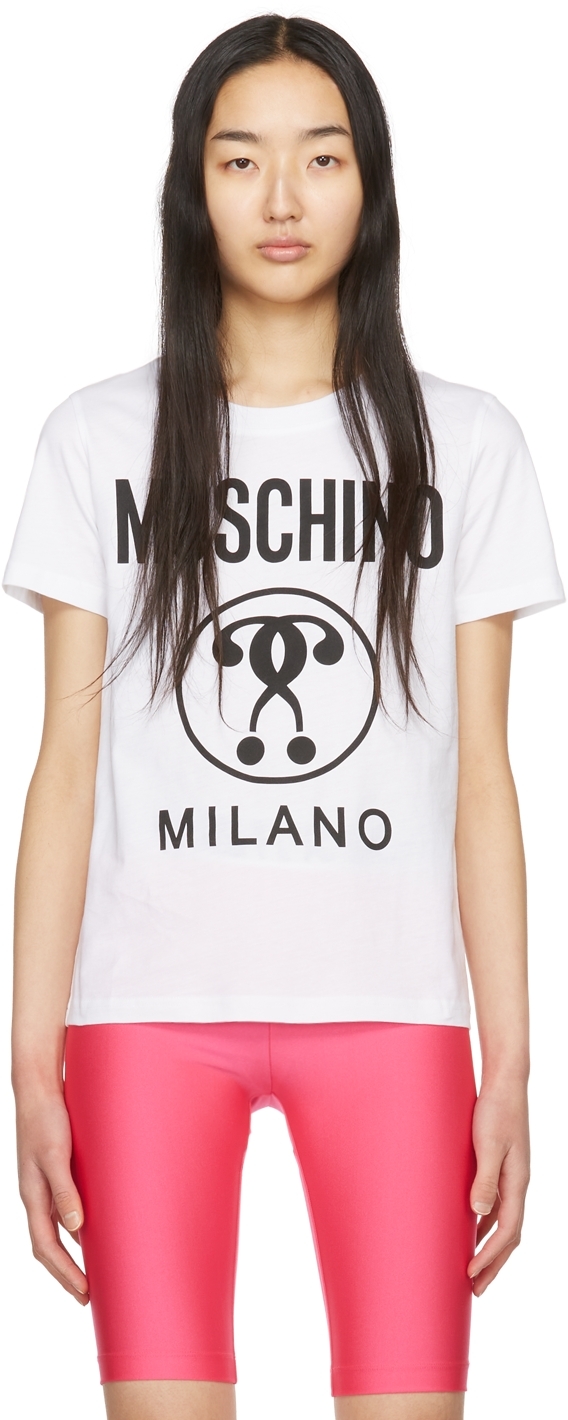 Moschino White Cotton T-Shirt