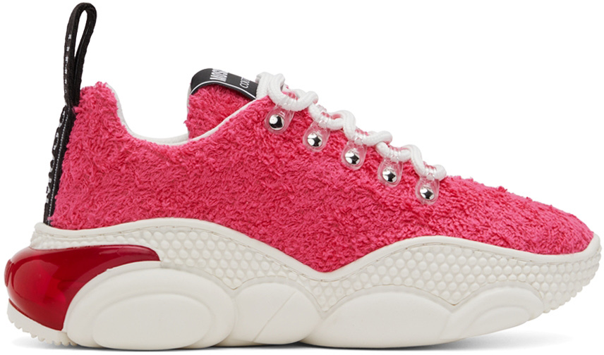 Moschino Pink Teddy Sneakers