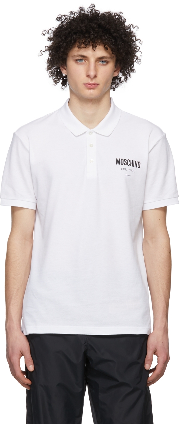 Moschino White 'Moschino Couture' Polo
