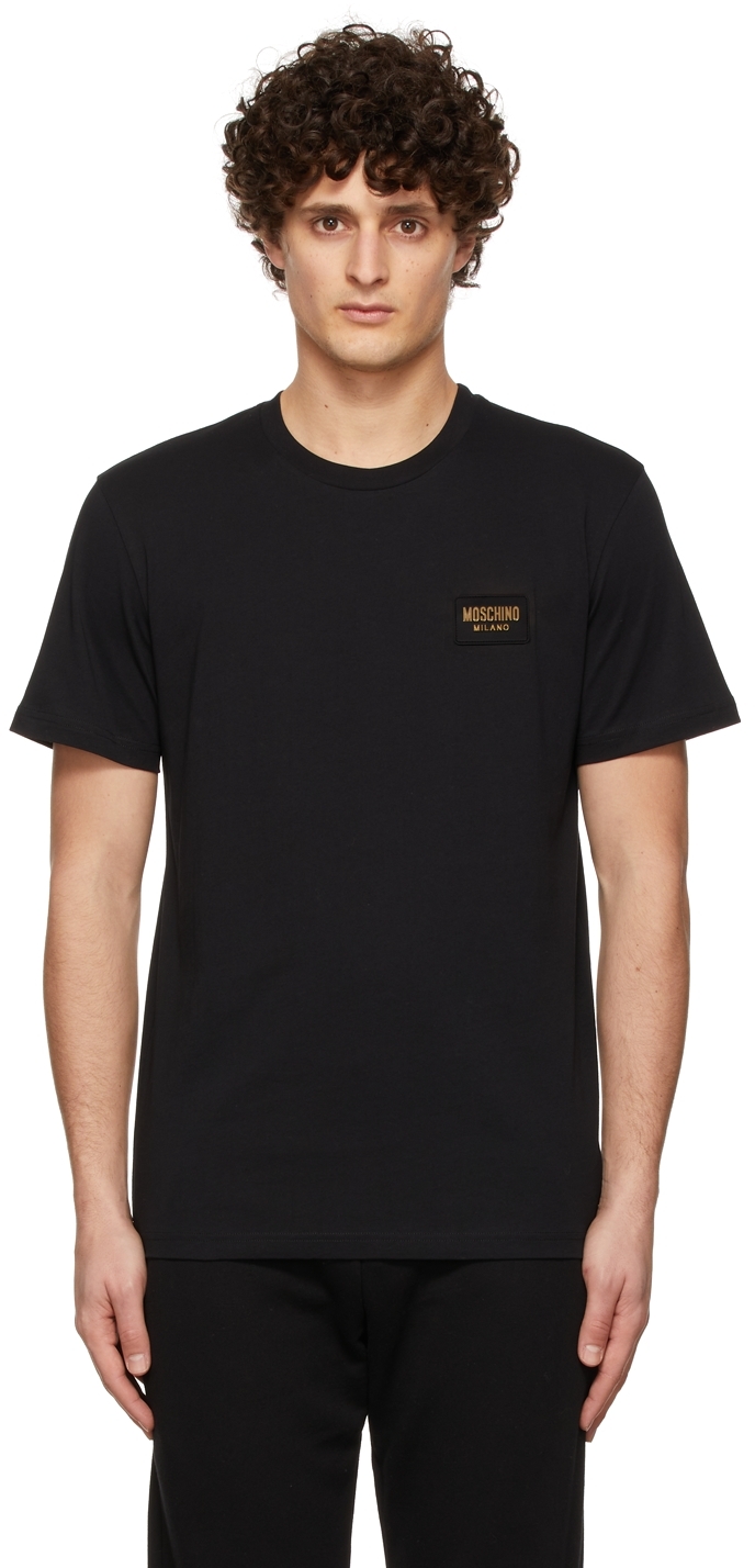 Moschino Black Logo Patch T-Shirt