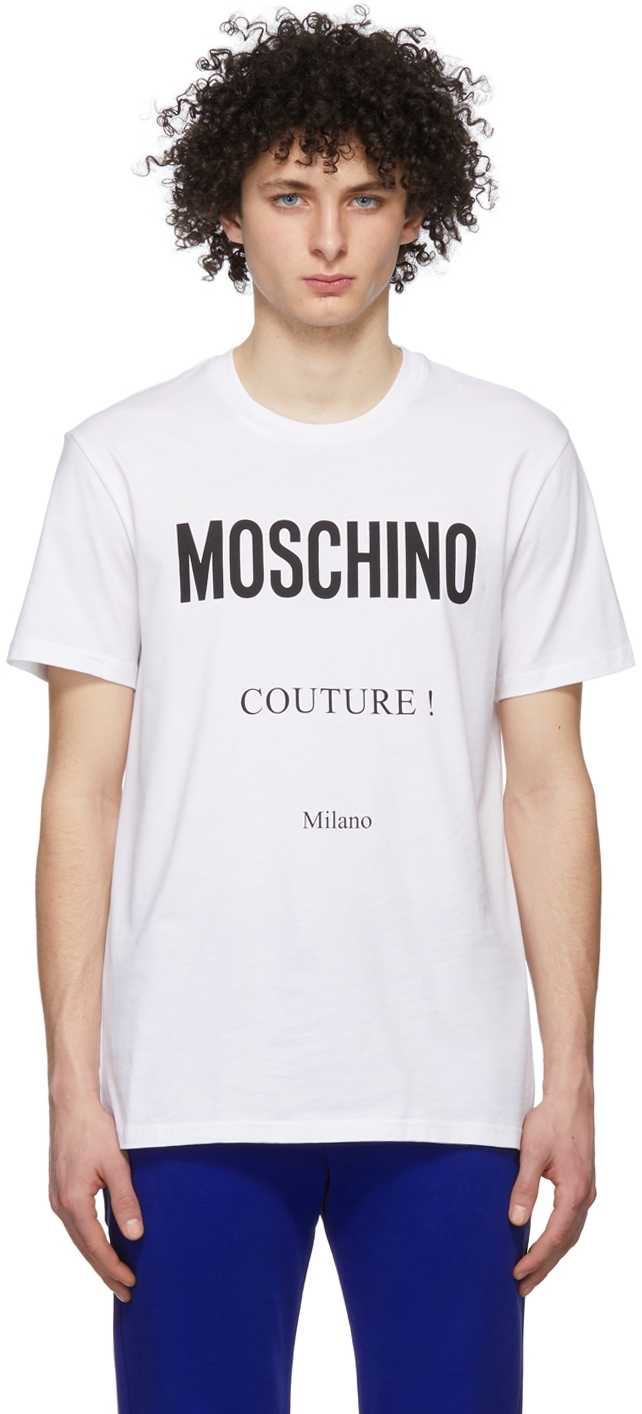 Moschino White 'Moschino Couture' T-Shirt