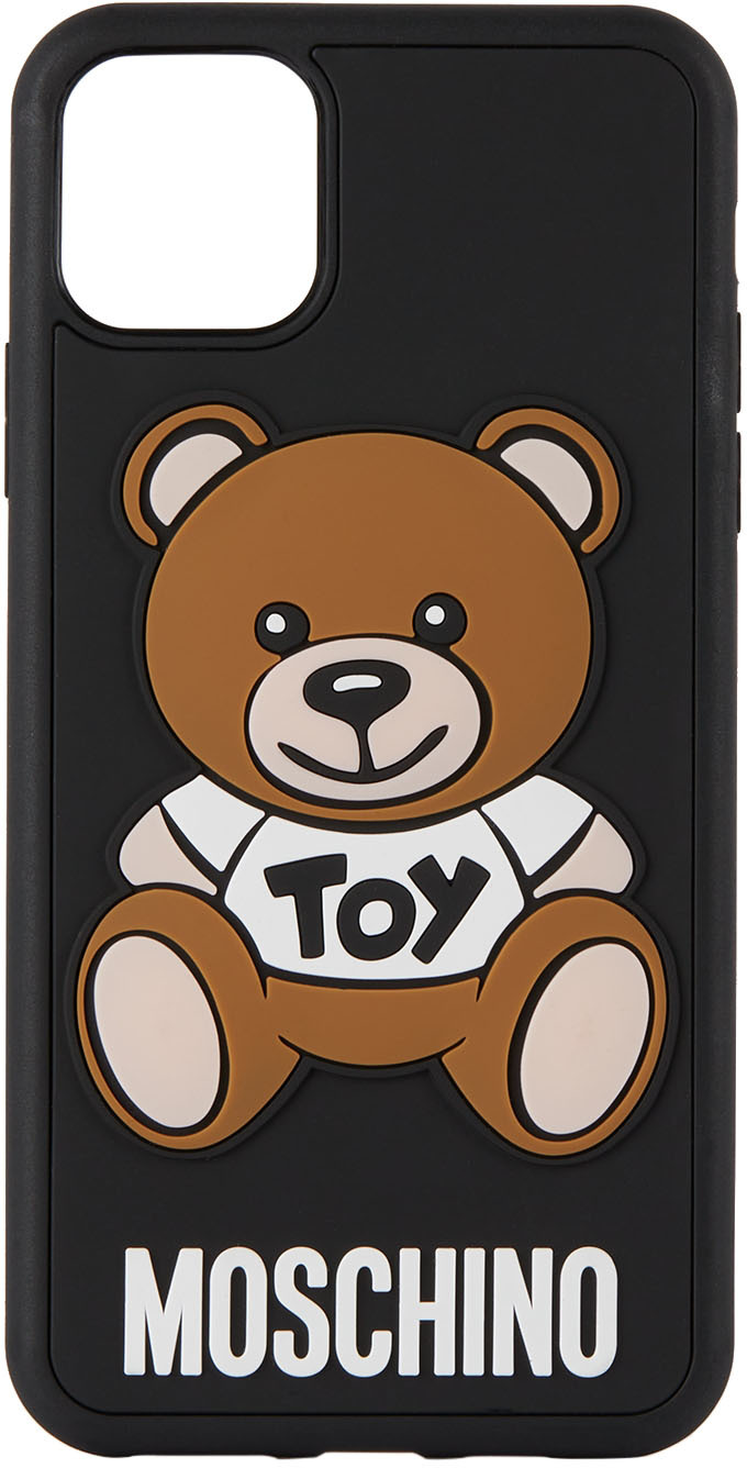 Black Teddy Bear iPhone 11 Pro Max Case by Moschino on Sale