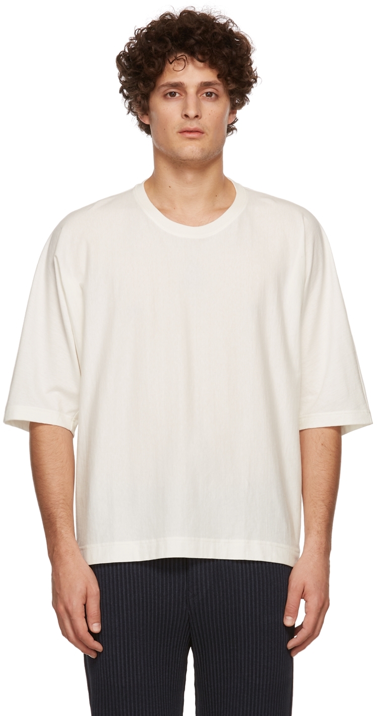 Homme Plissé Issey Miyake Off-White Release-T Basic T-Shirt