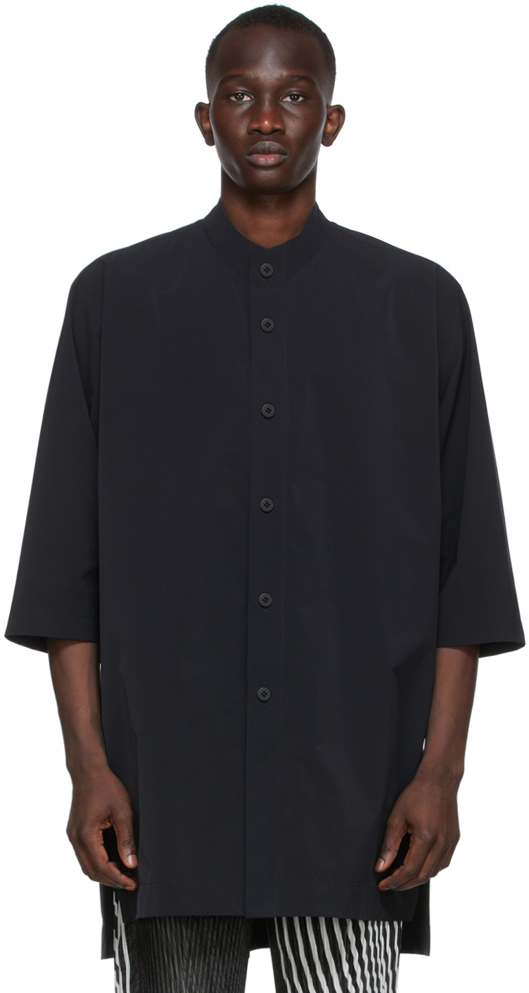 Black Long Stretch Shirt