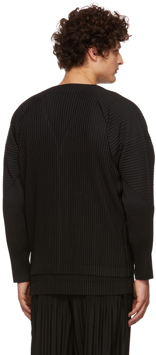 Homme Plissé Issey Miyake Black Basics Cardigan | Smart Closet