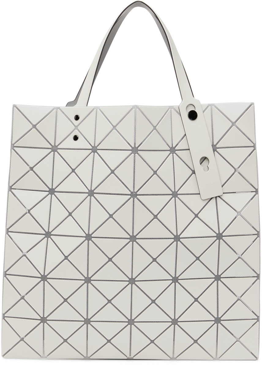 Bao Bao Issey Miyake White Lucent Tote | Smart Closet