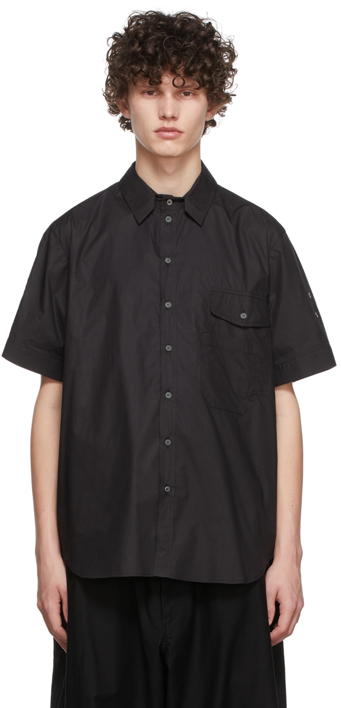 Isabel Benenato: Black Cotton Shirt | SSENSE Canada