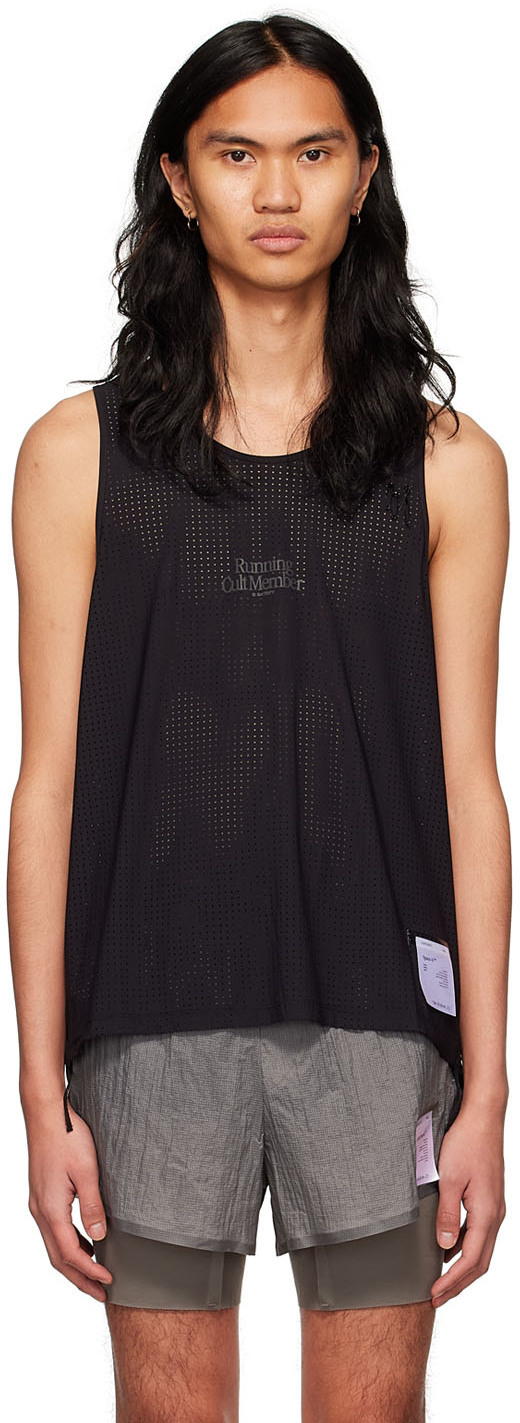 Satisfy: Black Nylon Tank Top | SSENSE