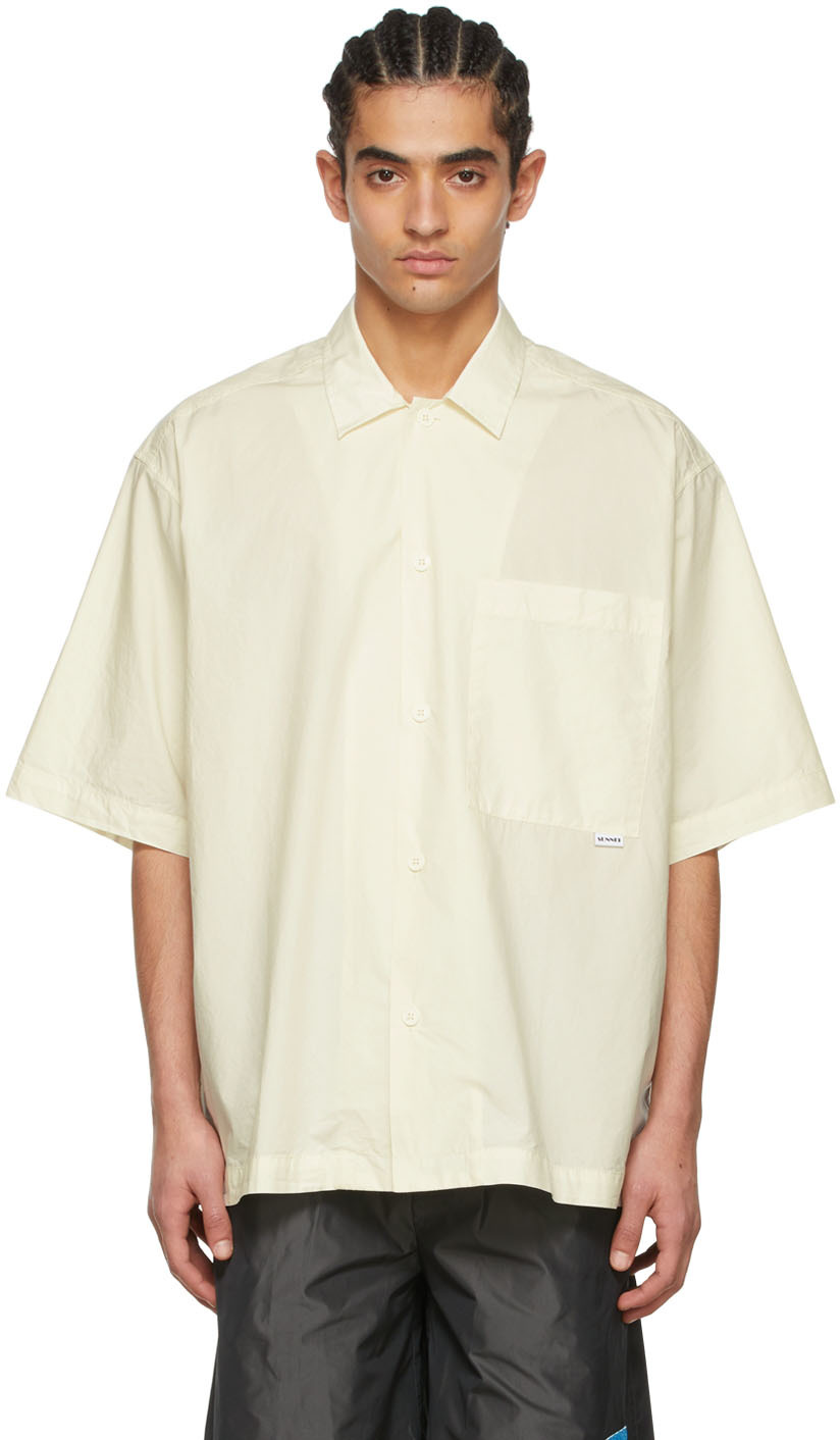 Sunnei Off-white Cotton Shirt In 064