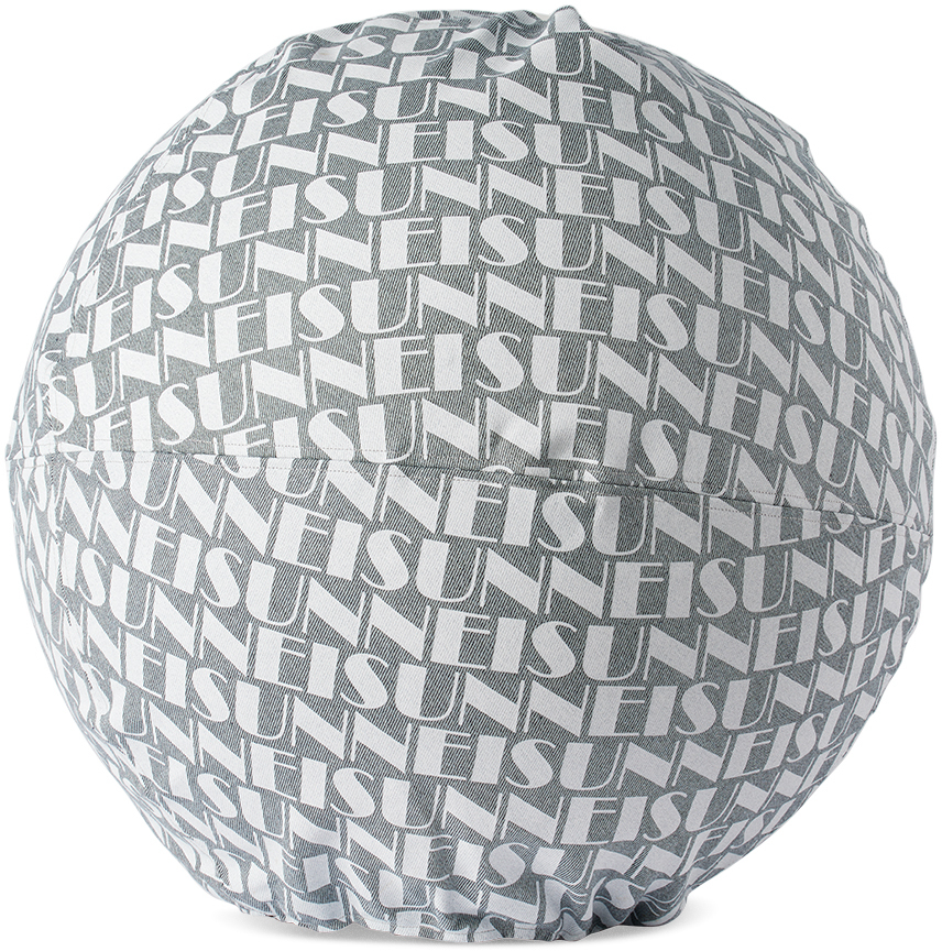 Sunnei Ssense Exclusive Gray & White Almost Swiss Ball In 7183 Allover Grande