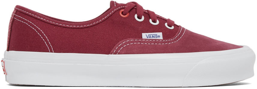 Vans Red Ray Barbee Edition OG Authentic LX Sneakers - VN0A4BV991Y