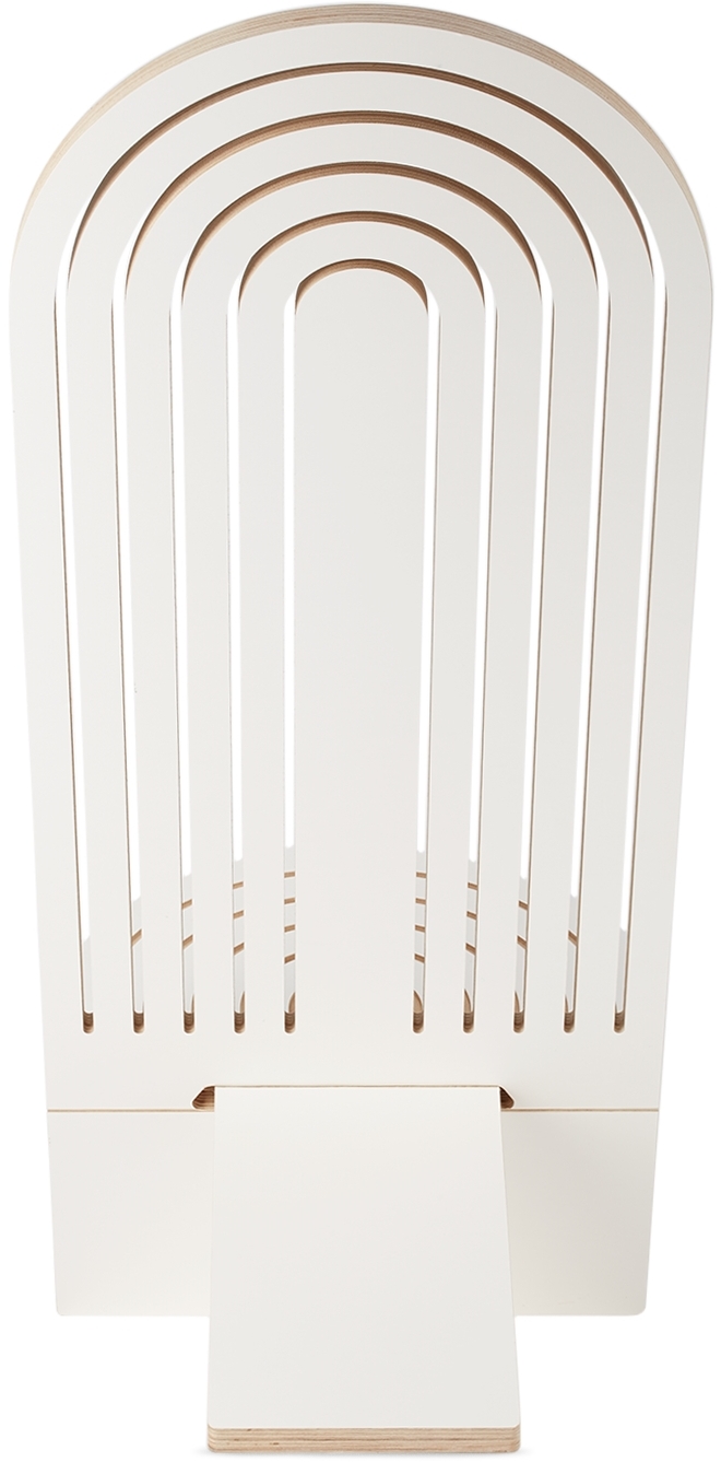 Curves By Sean Brown White Extended Archway Chair In N/a