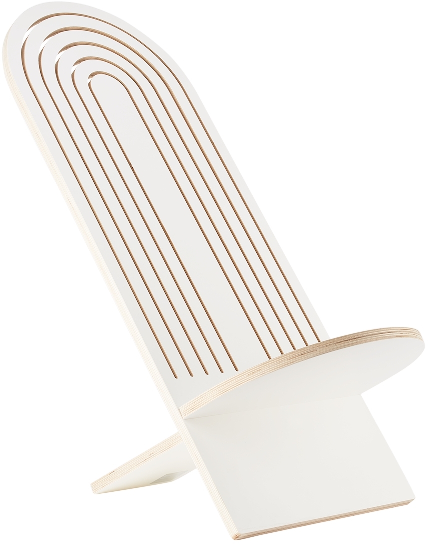 Curves By Sean Brown White Extended Archway Chair In N/a