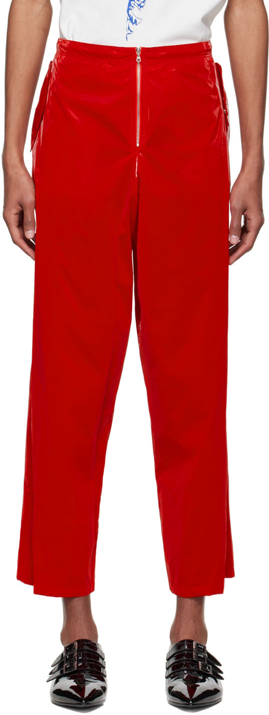 Maximilian Davis Red Spain Trousers