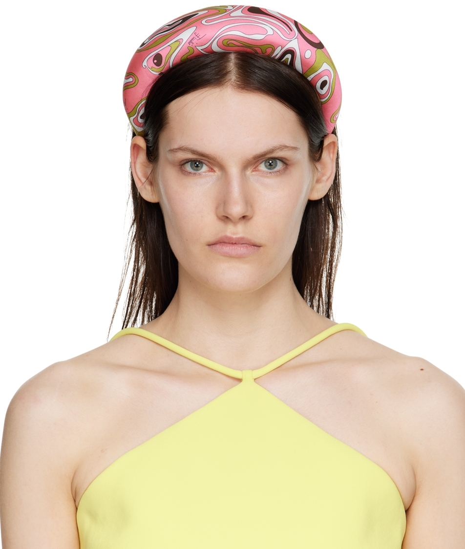 SSENSE Women Accessories Headwear Headbands Pink Faux-Fur Earflap Muffs 