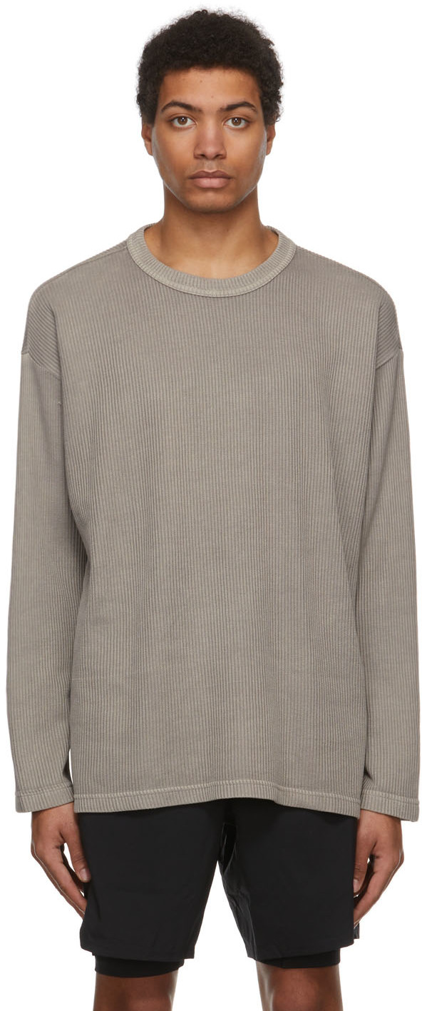 Grey Basic Long Sleeve T-Shirt Ssense Uomo Abbigliamento Top e t-shirt Top 