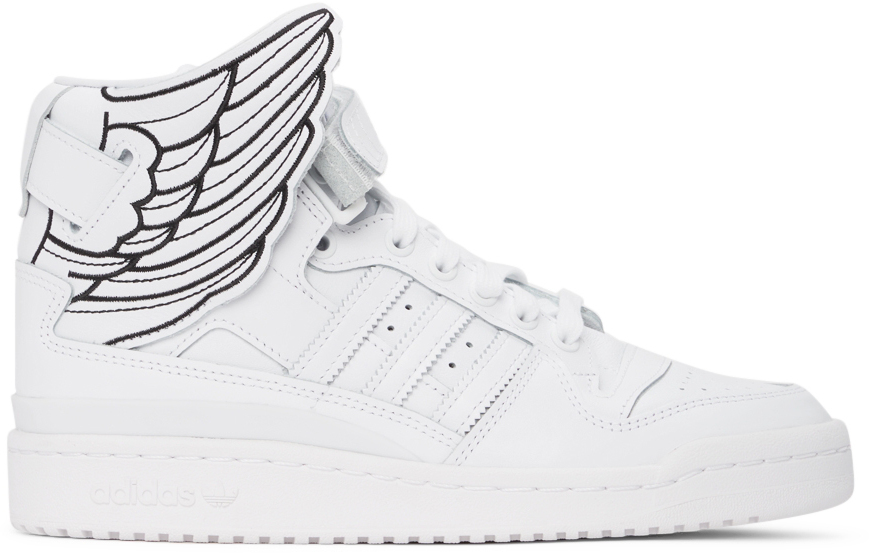 adidas Originals White Jeremy Scott Edition Wings 4.0 Sneakers