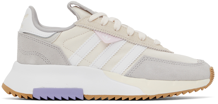 adidas Originals Beige & Gray Retropy F2 Sneakers - GW8275