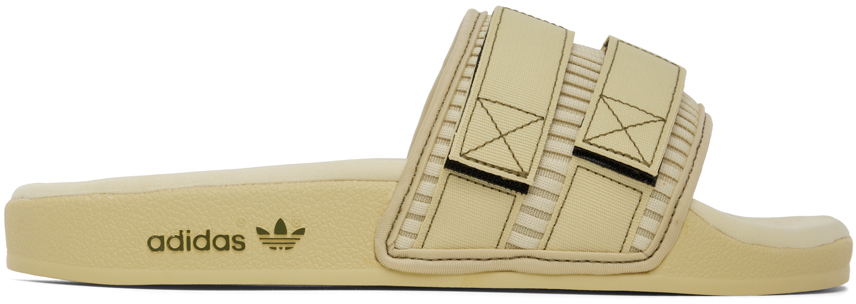 adidas Originals Beige Adilette 2.0 Pride Slides - HQ1195