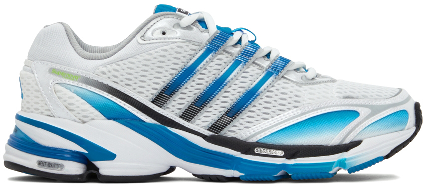 adidas Originals White & Blue Supernova Cushion 7 Low-Top Sneakers