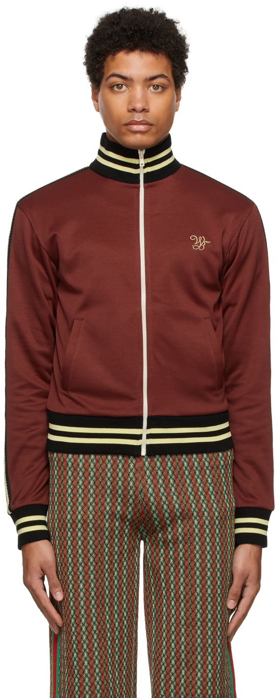 Burgundy Studio Track Jacket