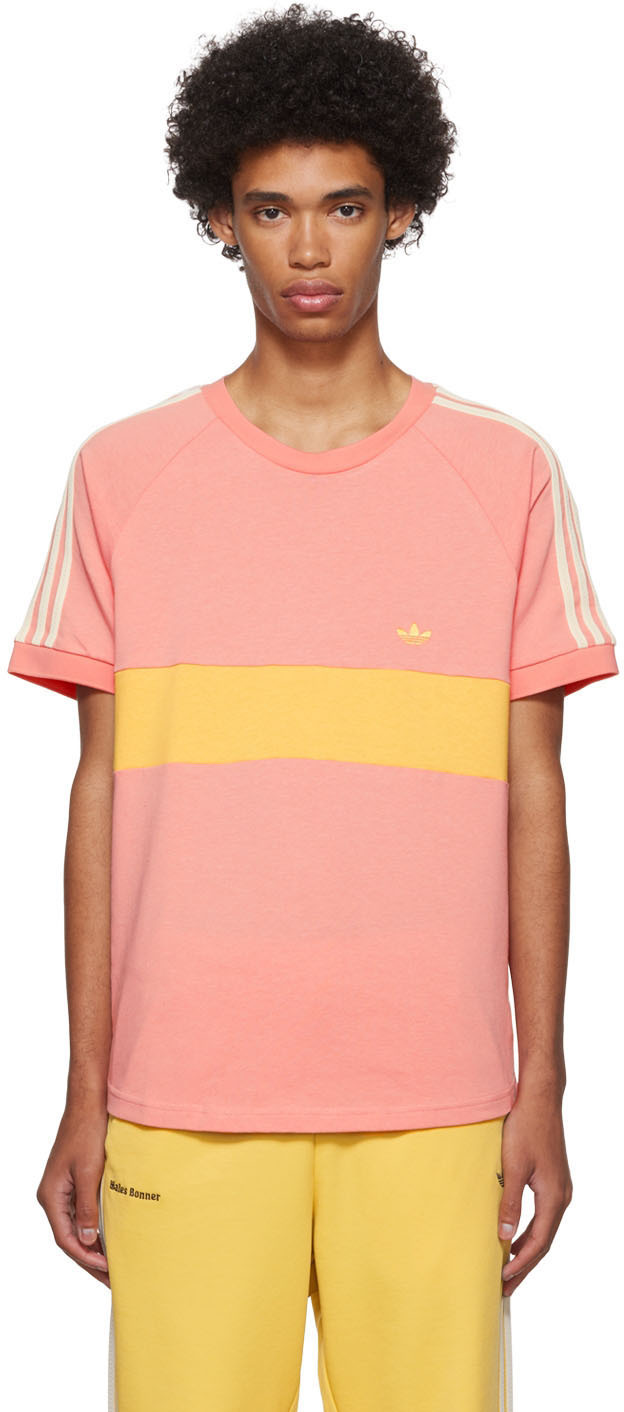 routine Expertise Accumulation Pink adidas Originals Edition Cotton T-Shirt by Wales Bonner on Sale