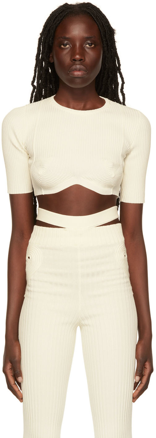 off white cropped sweater