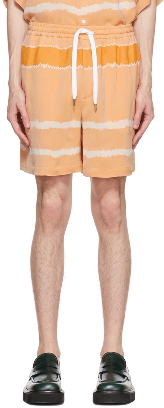 CMMN SWDN Orange Enzo Shorts