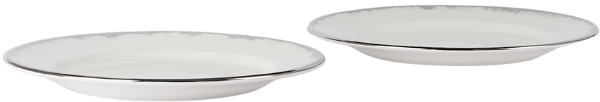 Stories Of Italy Silver Eclipse Plain Plate Set In Platinum
