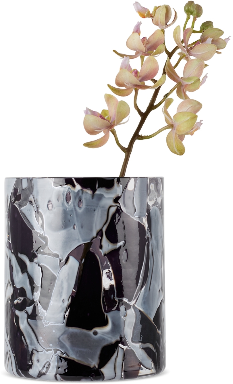Stories Of Italy Ssense Exclusive Purple & White Nougat Vase In Pepper Nougat