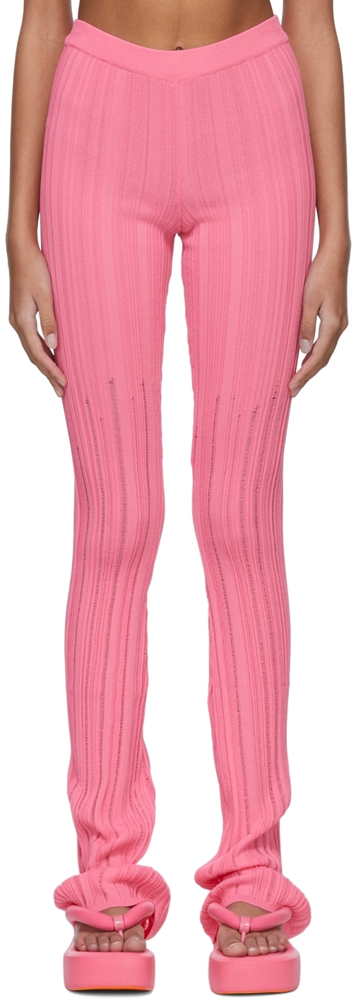 Marco Rambaldi Pink Viscose Trousers