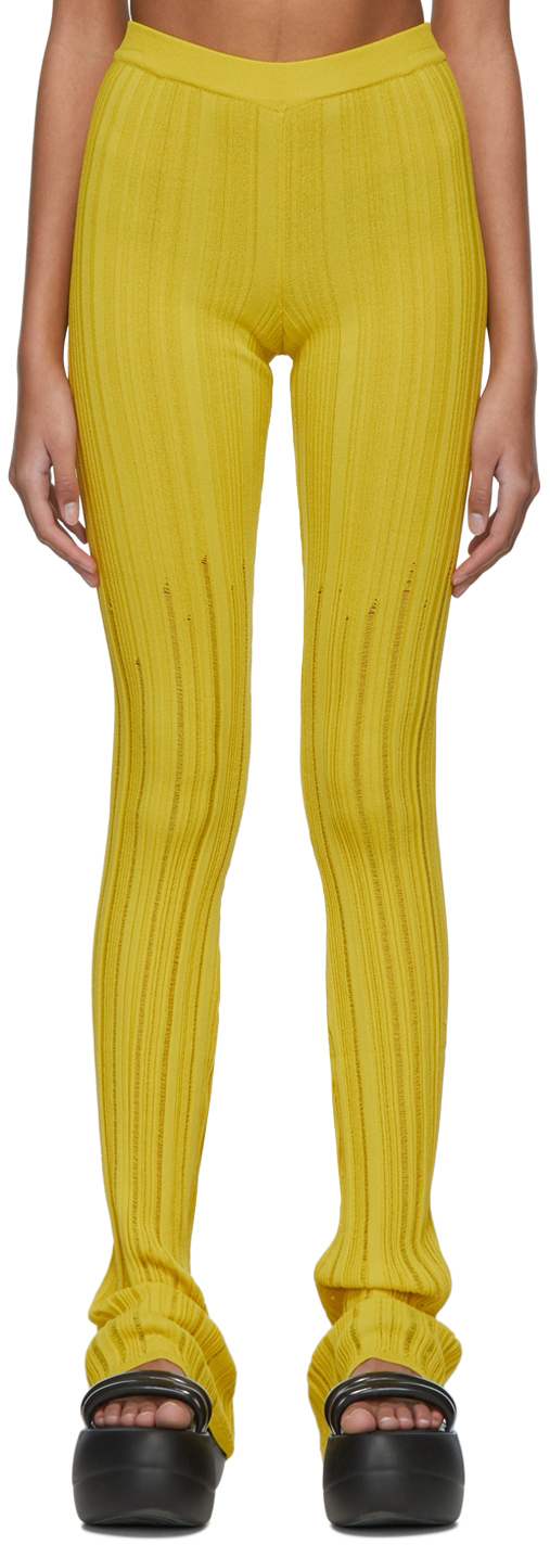 Marco Rambaldi Yellow Viscose Trousers