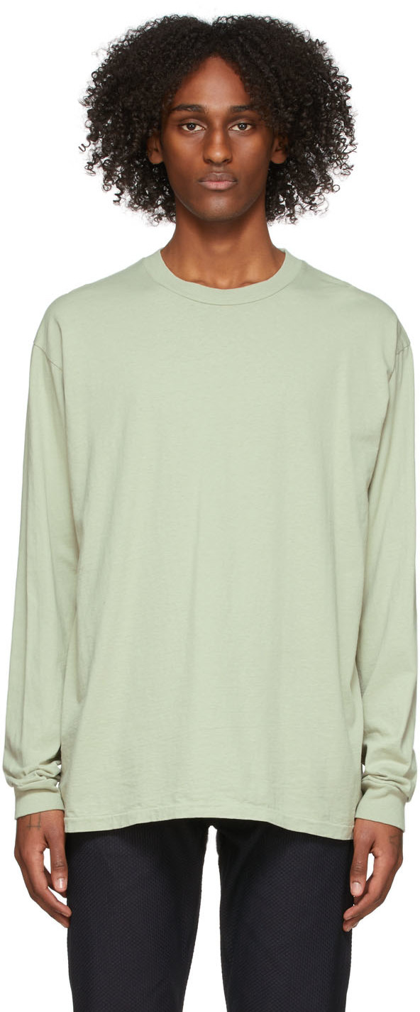Taupe Organic Cotton Long Sleeve T-Shirt Ssense Uomo Abbigliamento Top e t-shirt Top 