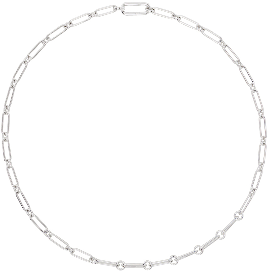 Tom Wood: Silver Box Chain Necklace | SSENSE Canada