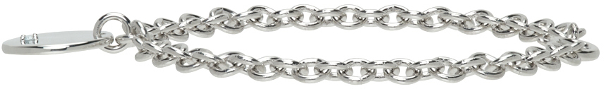 Tom Wood Ssense Exclusive Kids Silver & Blue Topaz Birthstone Bracelet In Sky Blue To