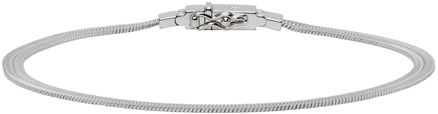 Tom Wood Silver Herringbone Bracelet | Smart Closet