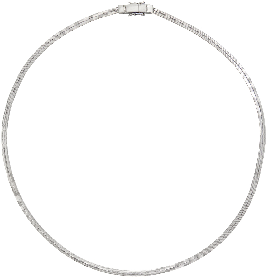 アクセサリー TOMWOOD Herringbone Chain silver Silver Herringbone Chain Necklace by Tom Wood on Sale