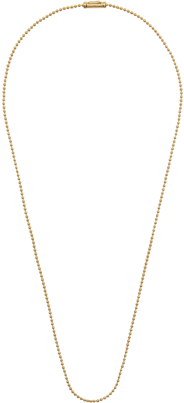 Tom Wood Gold Ball Chain Necklace