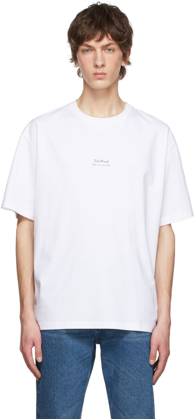Tom Wood White Organic Cotton T-Shirt