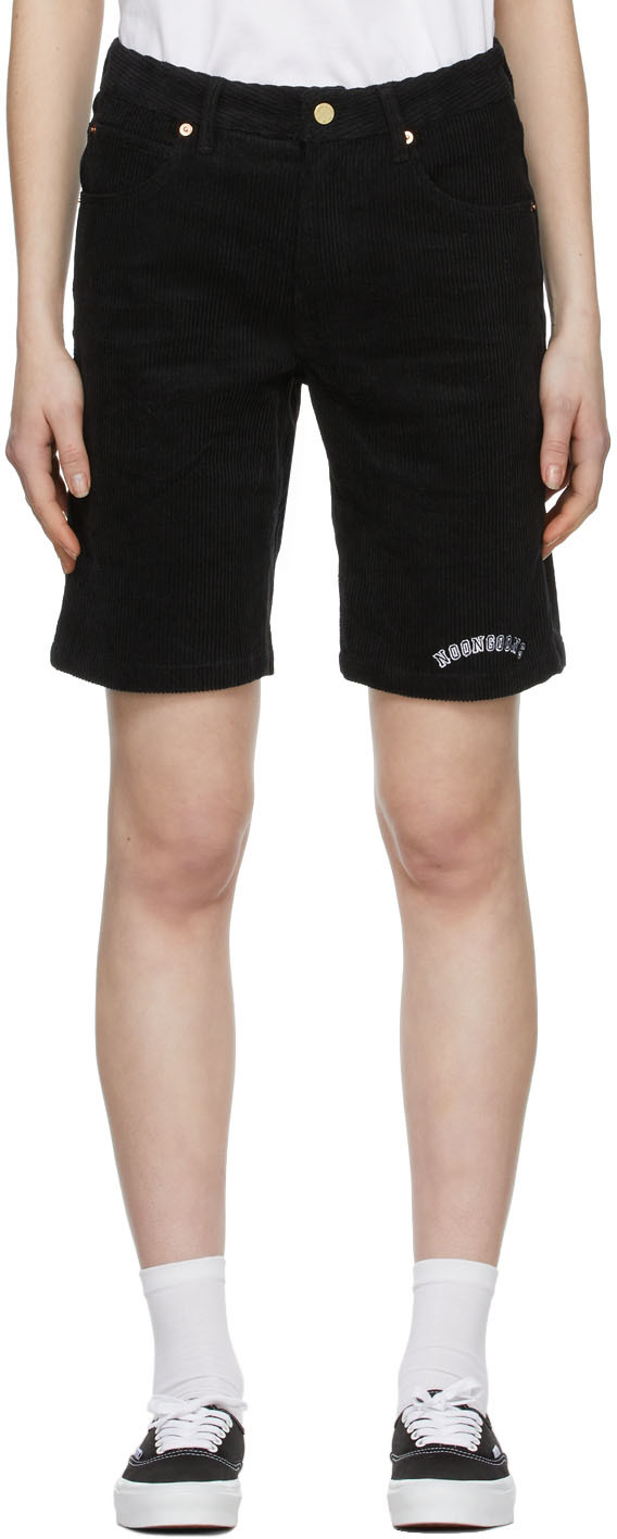 Black Cotton Shorts