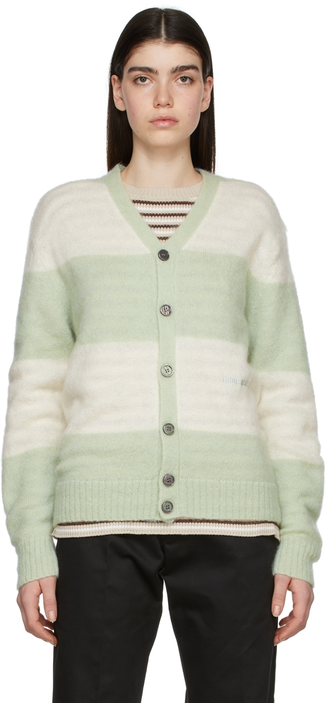 Green Nylon Cardigan