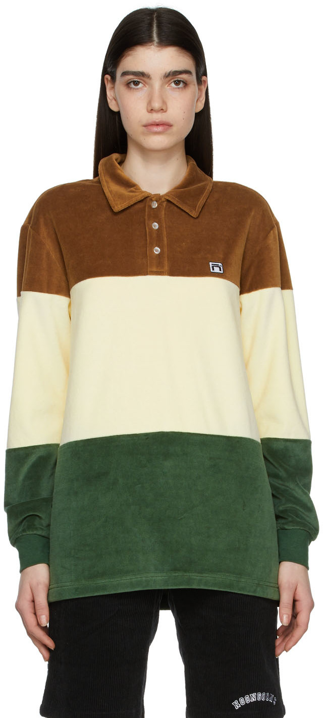 Off-White Cotton Long Sleeve Polo