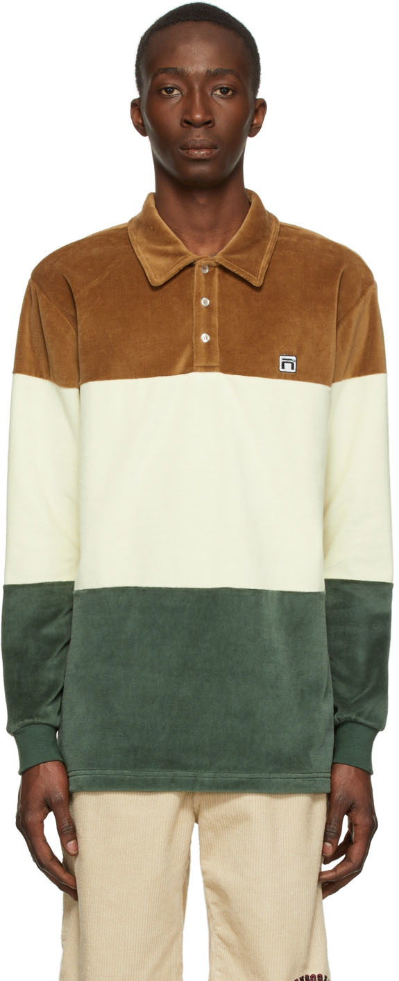 Off-White Cotton Long Sleeve Polo