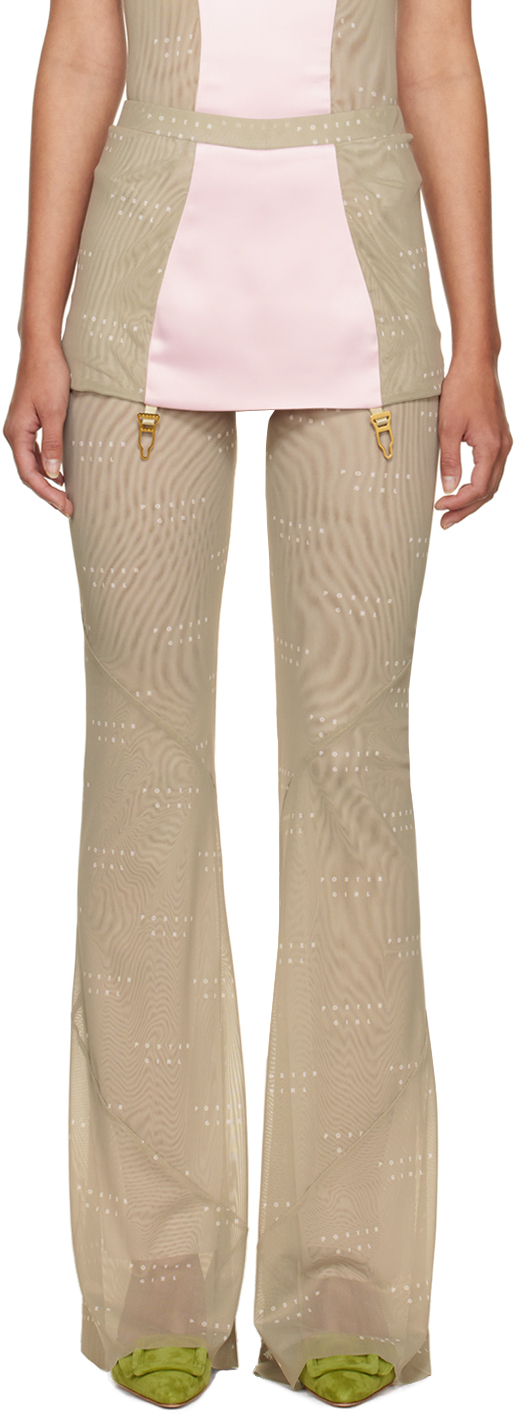 SSENSE Exclusive Pink & Taupe Portia Trousers